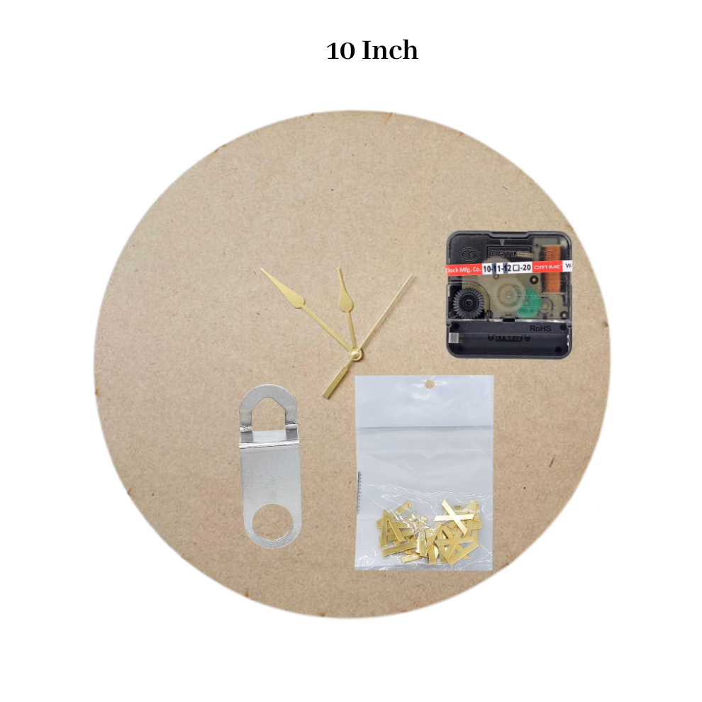 MDF Clock Set, Resin Clock Making Kit