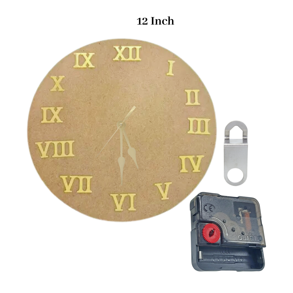 MDF Clock Set, Resin Clock Making Kit