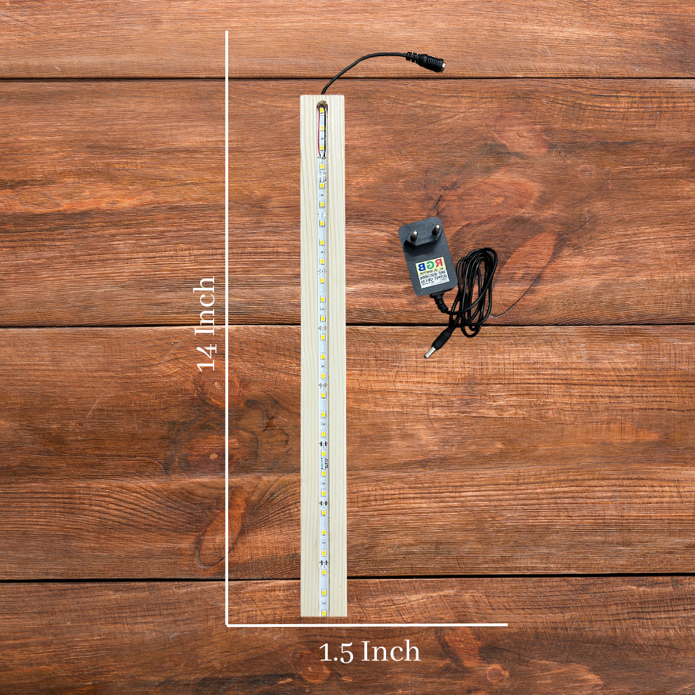 14 Inch Wood Led Stand