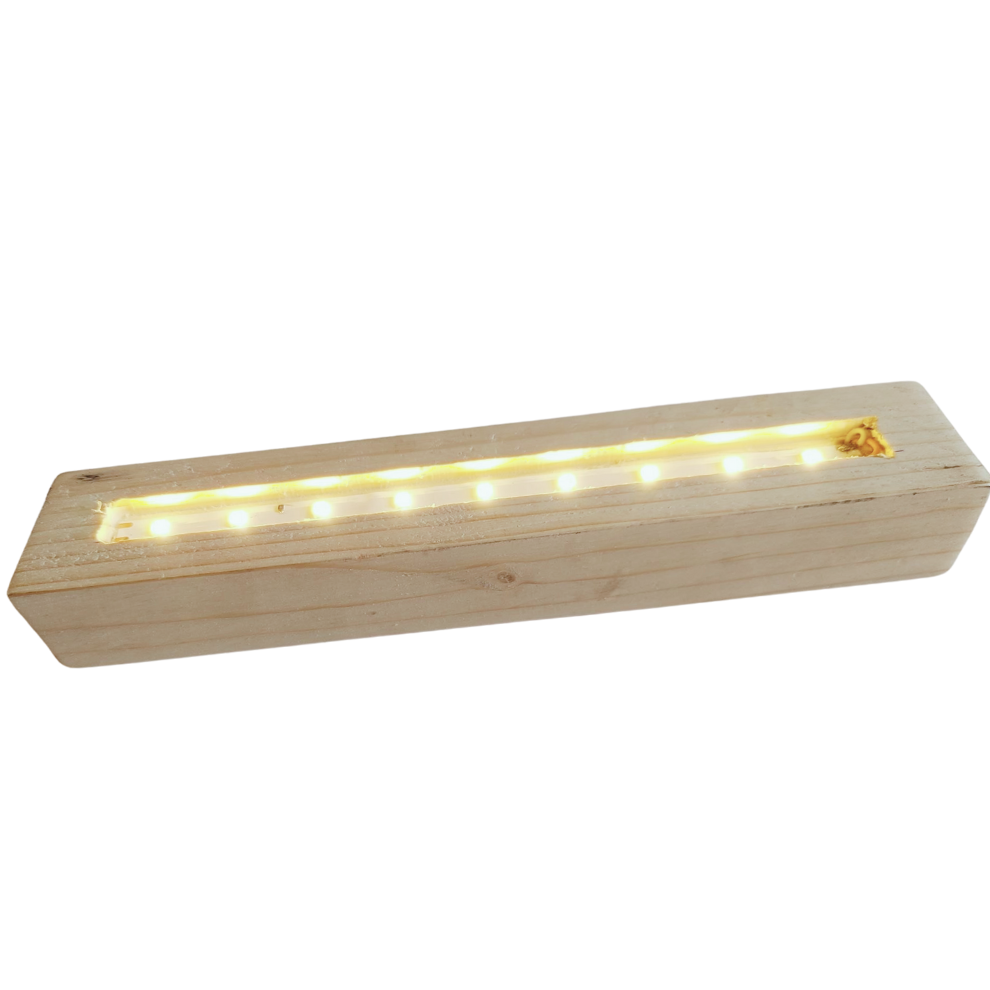 14 Inch Wood Led Stand