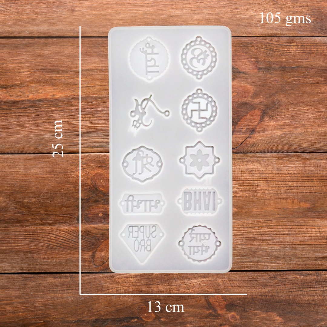 Silicone Rakhi Mould No 6