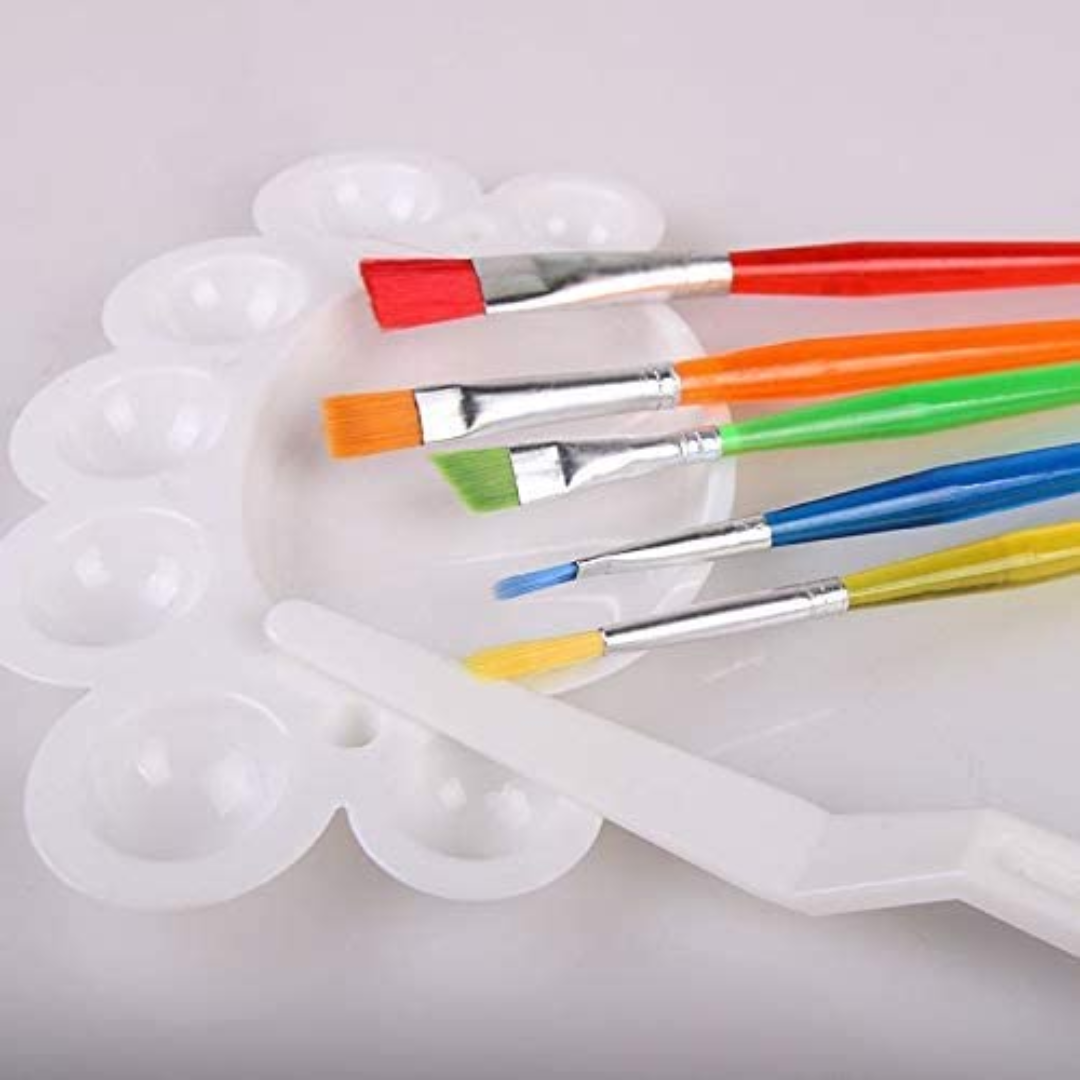 Paint Palette and Brush Set