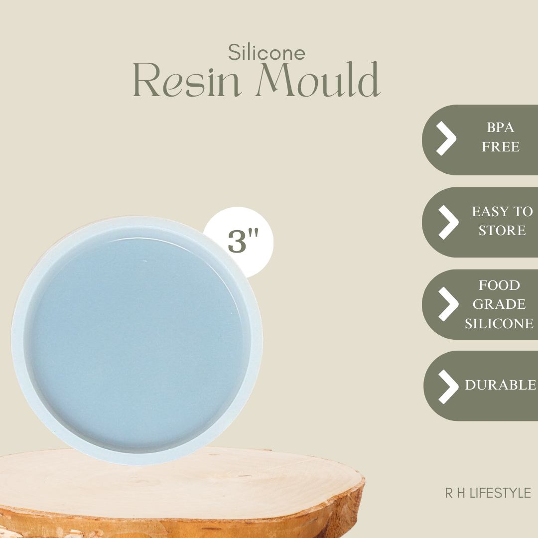 3 Inch Silicone Round Coaster Mould