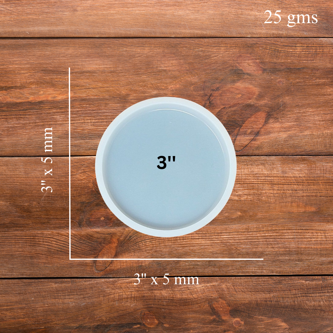 3 Inch Silicone Round Coaster Mould
