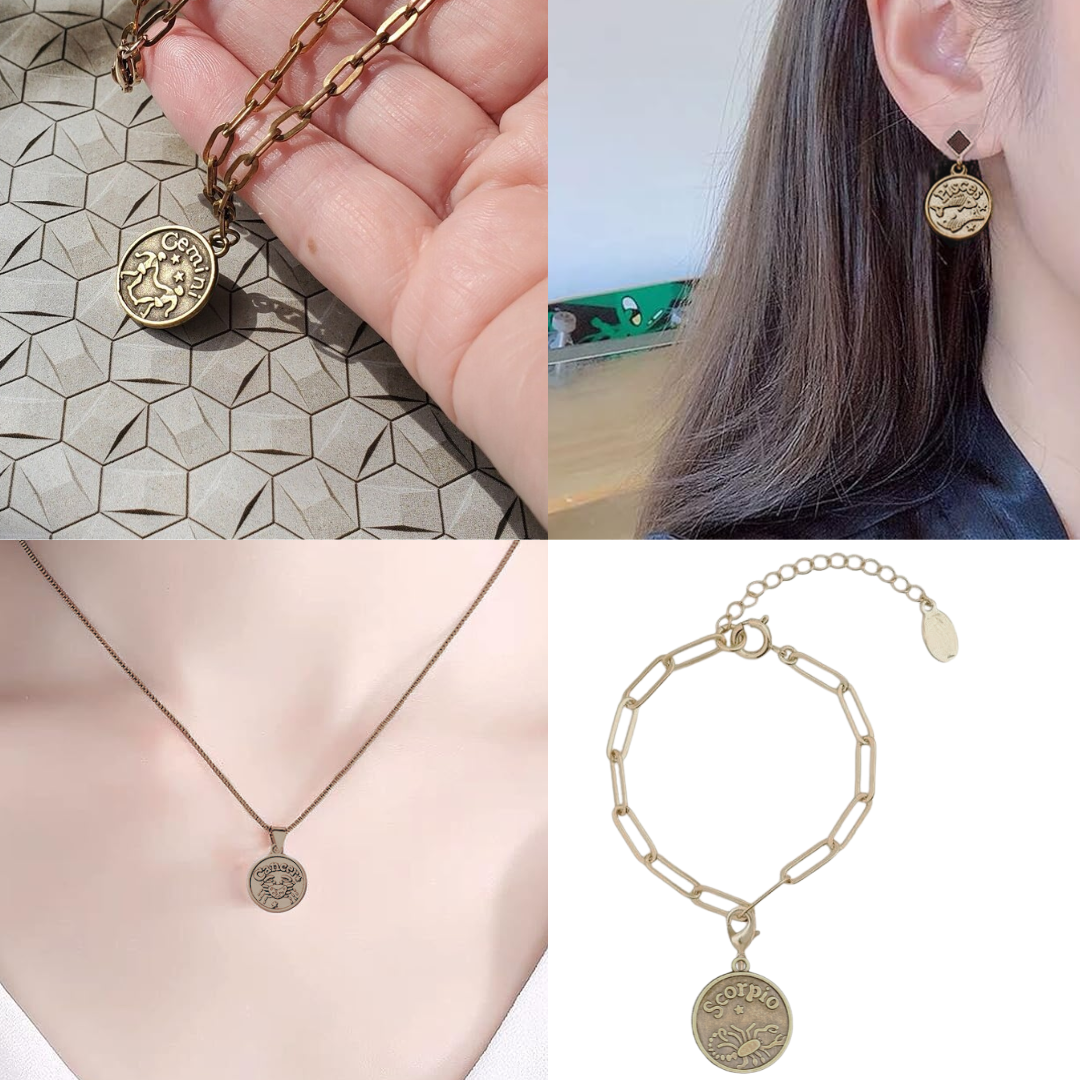 Zodiac Sign Bezel Charms