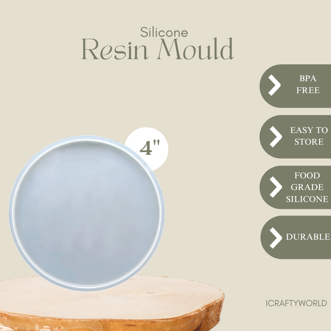 4 Inch Silicone Round Coaster Mould