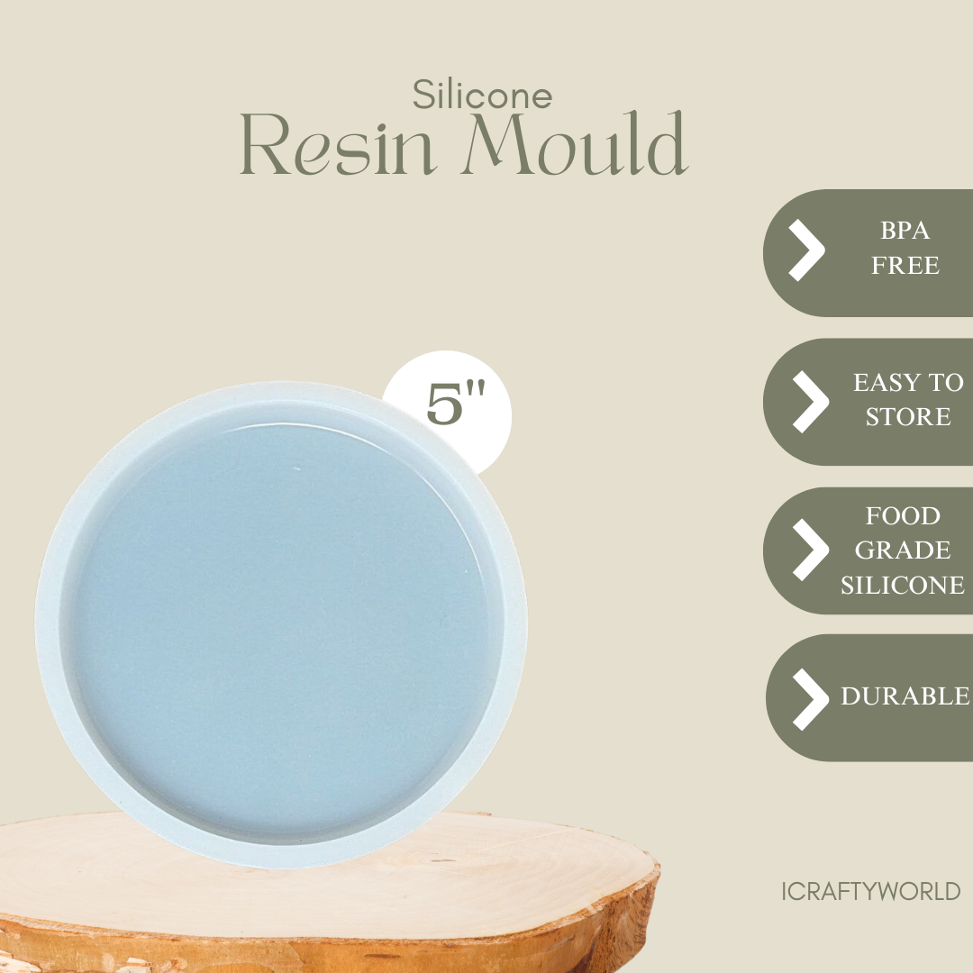 5 Inch Silicone Round Coaster Mould