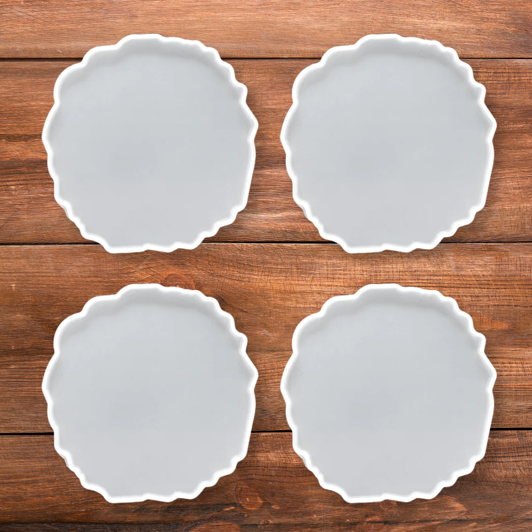 5 Inch Silicone Agate Round Coaster Mould