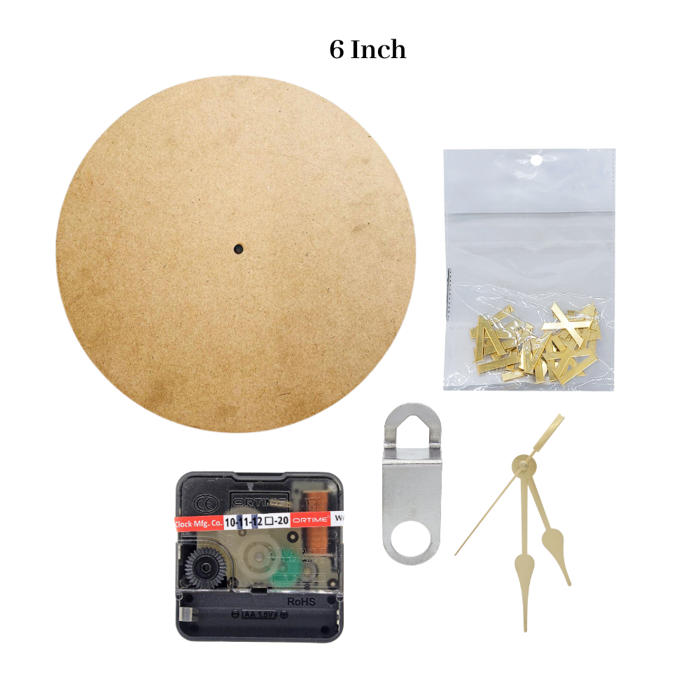 MDF Clock Set, Resin Clock Making Kit