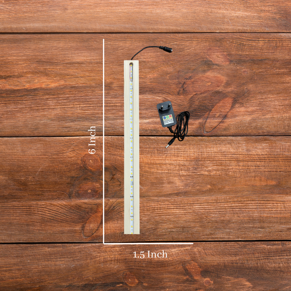6 Inch Wood Led Stand