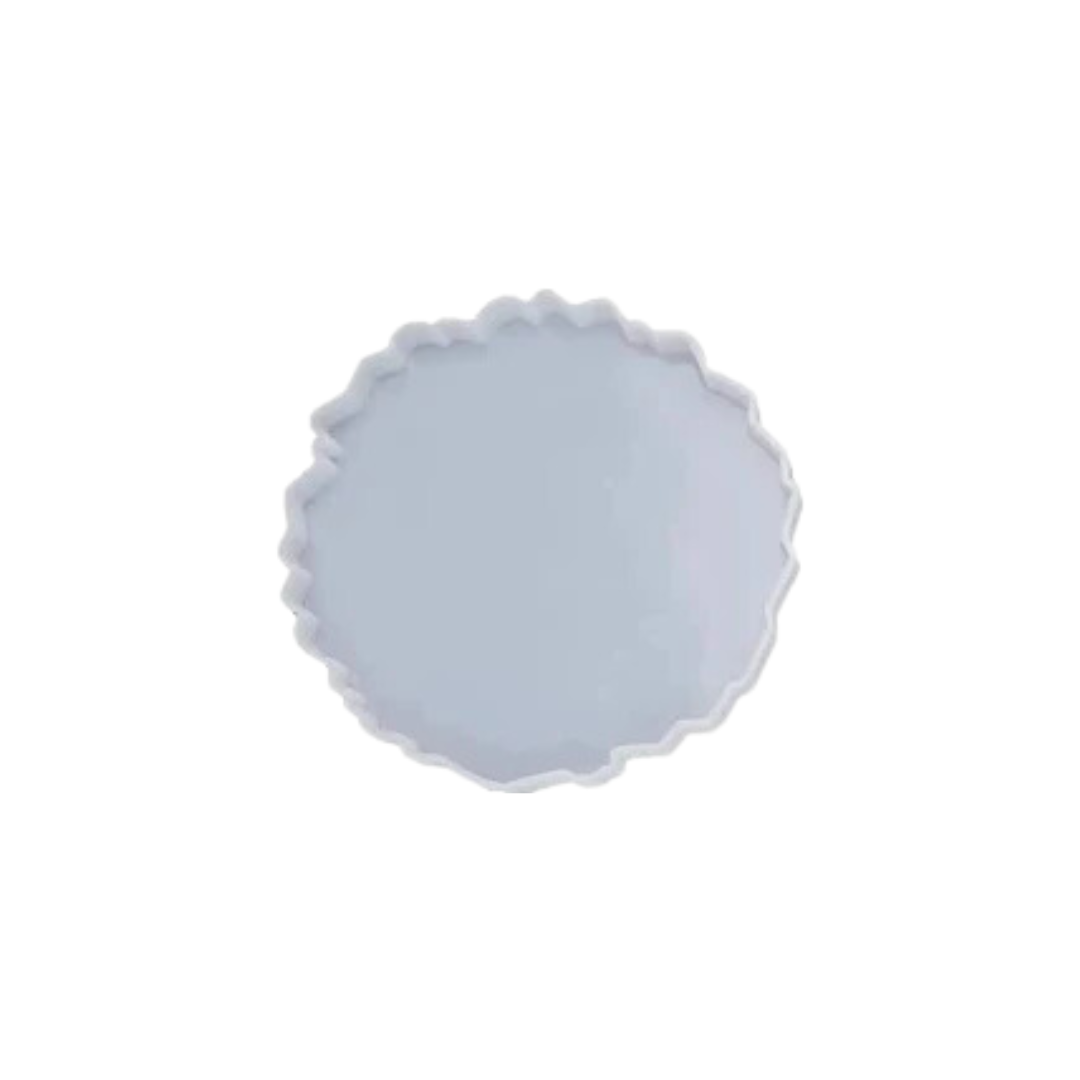 6 Inch Silicone Agate Round Coaster Mould