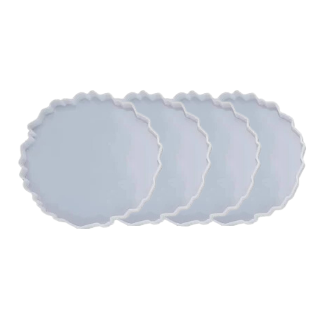 6 Inch Silicone Agate Round Coaster Mould