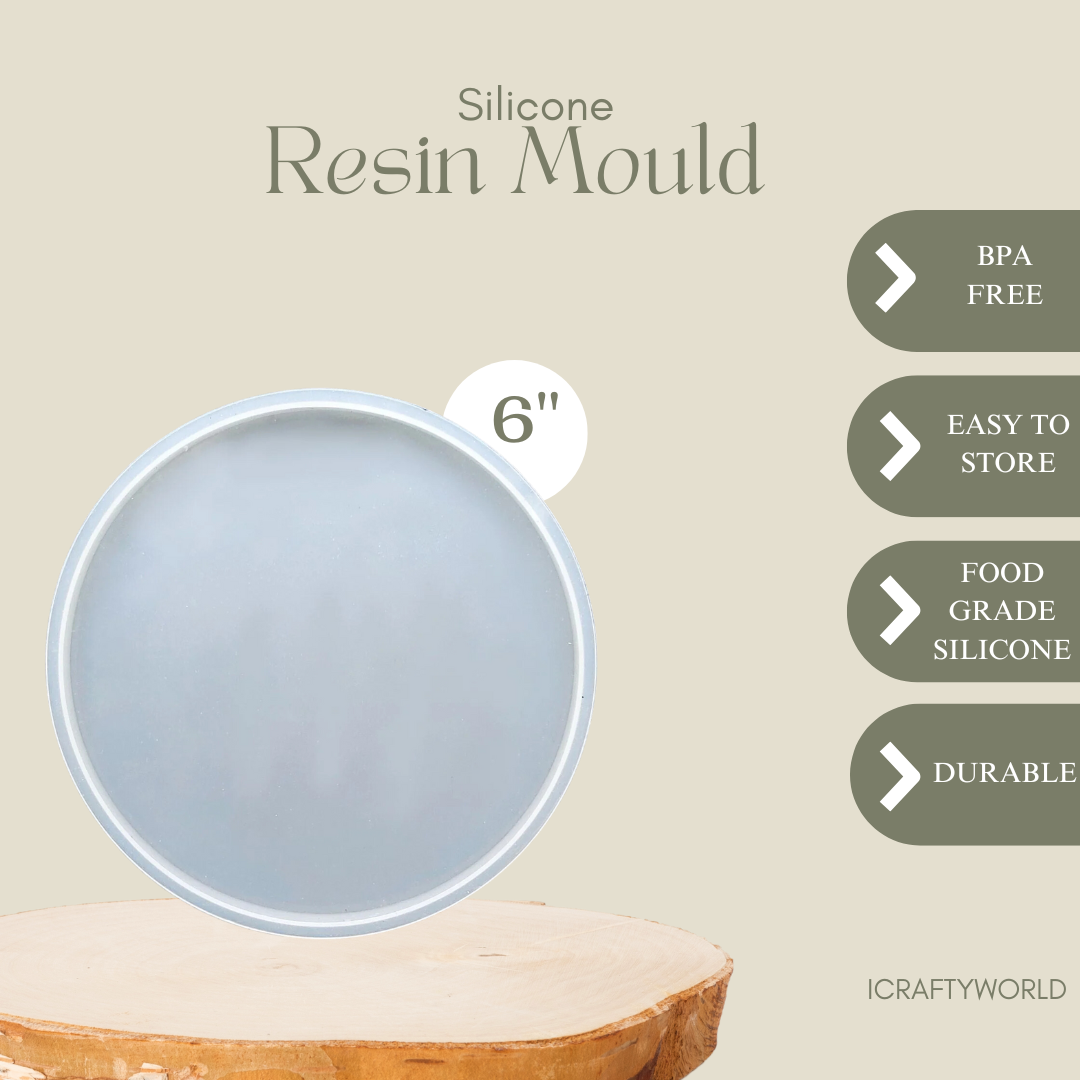 6 Inch Silicone Round Coaster Mould