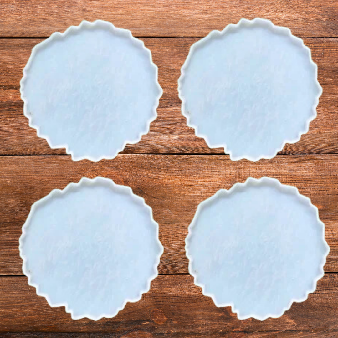 6 Inch Silicone Agate Round Coaster Mould
