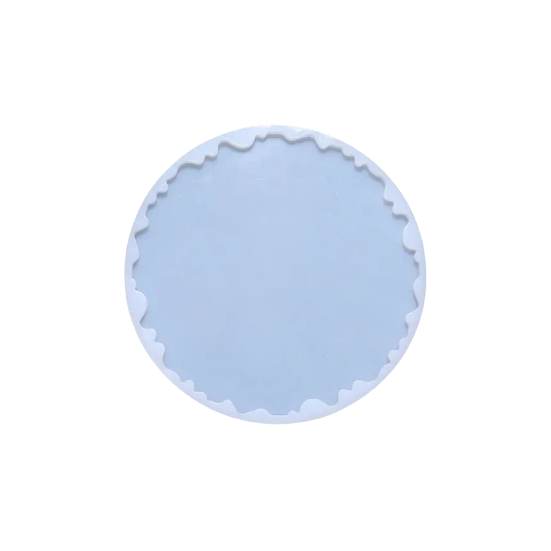 8 Inch Silicone Agate Round Coaster Mould