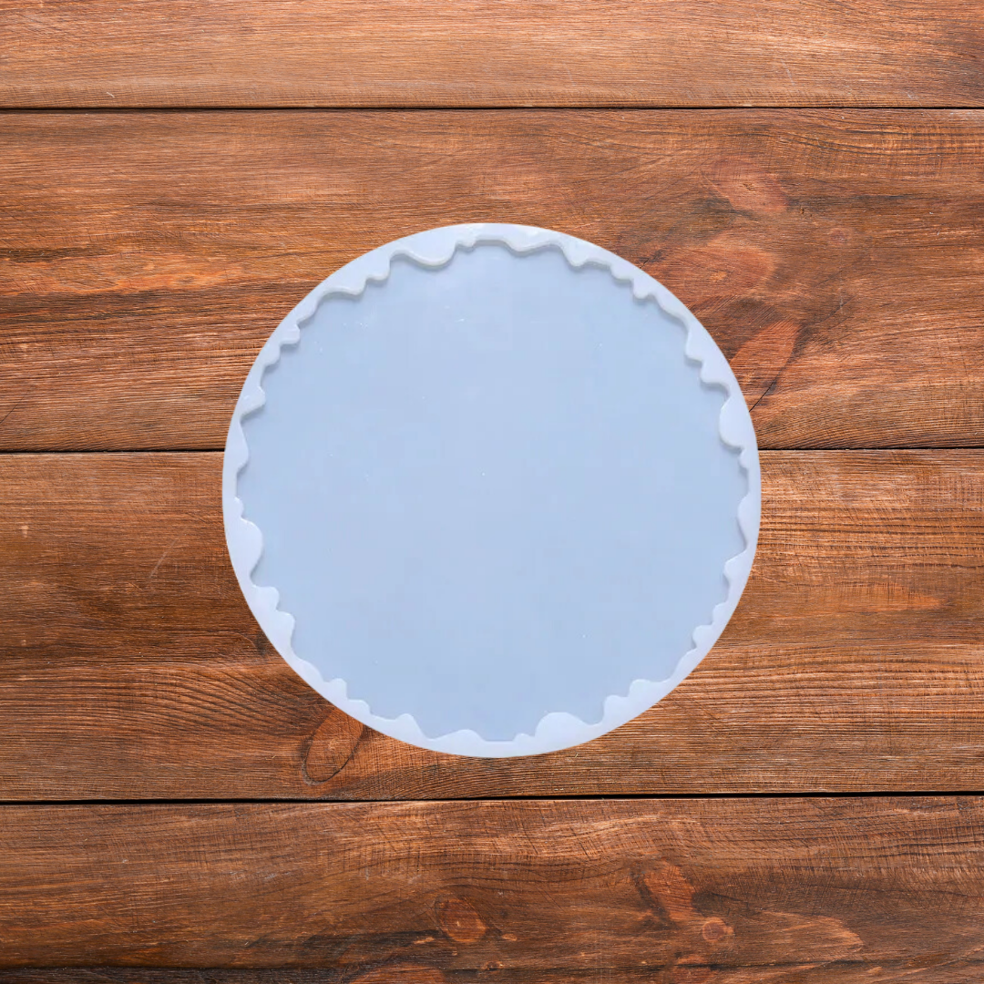8 Inch Silicone Agate Round Coaster Mould