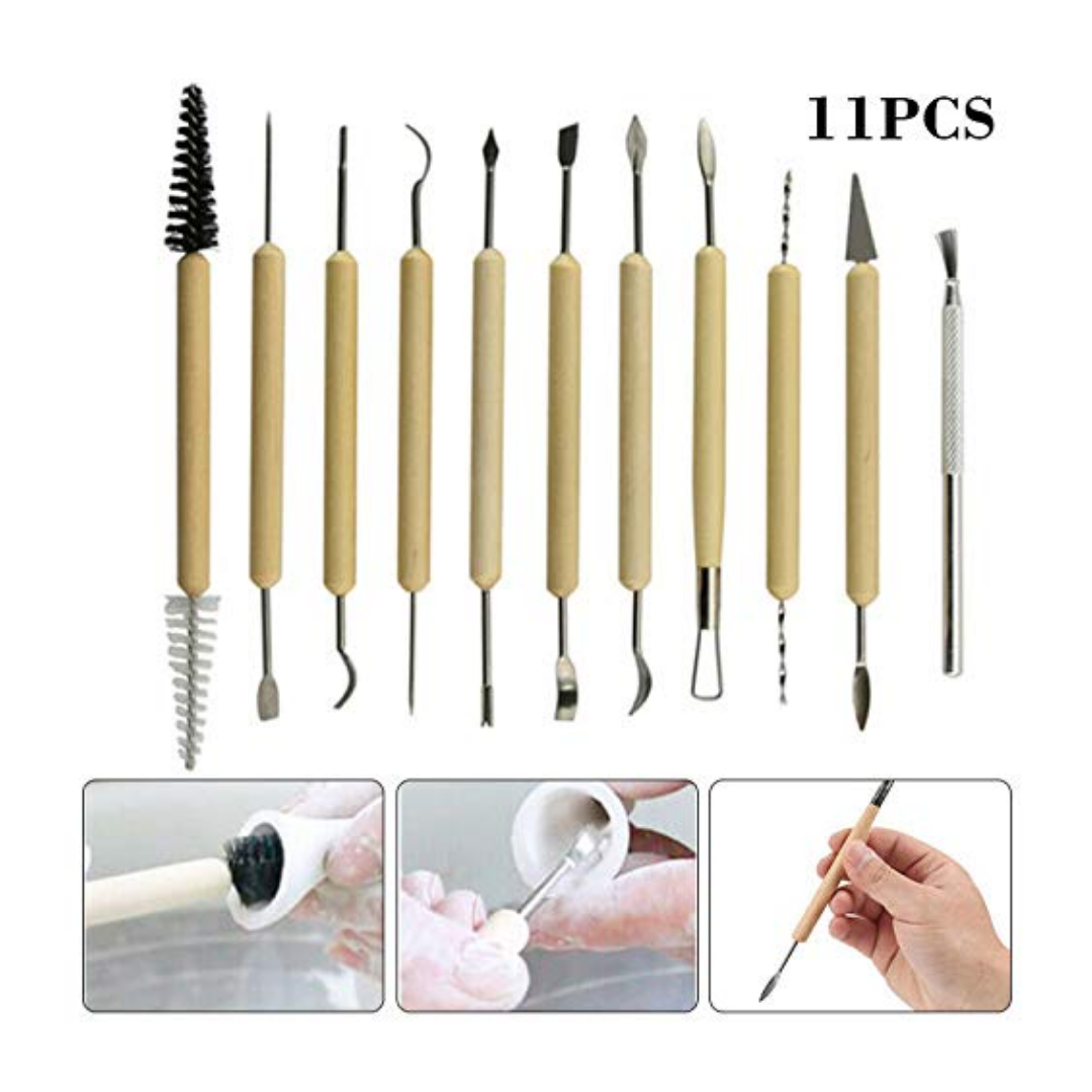 Wooden Clay Sculpting Tools