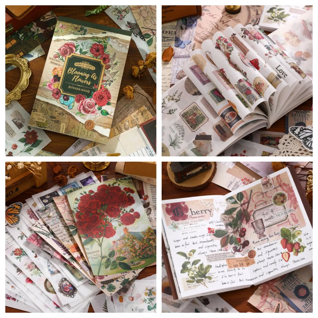 Journal Stickers Scrapbook Paper Kit