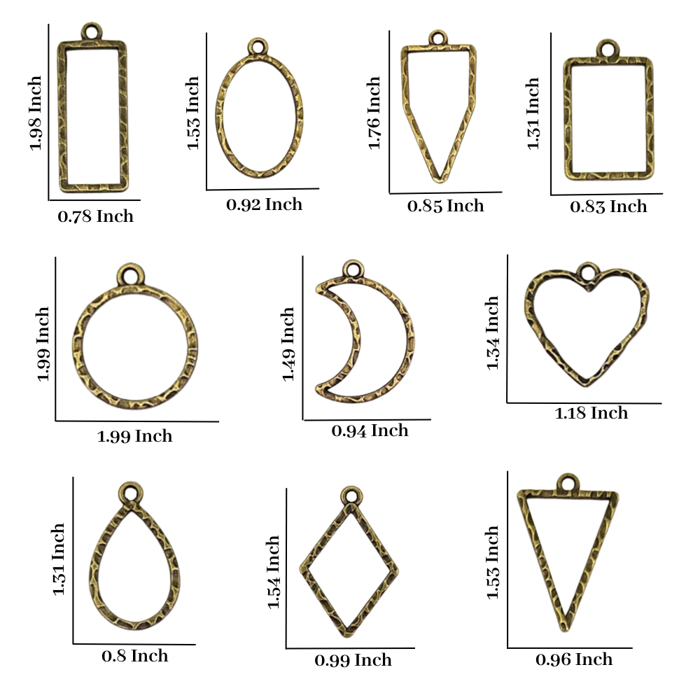 Designer Bezel (10 Pcs, Bronze)