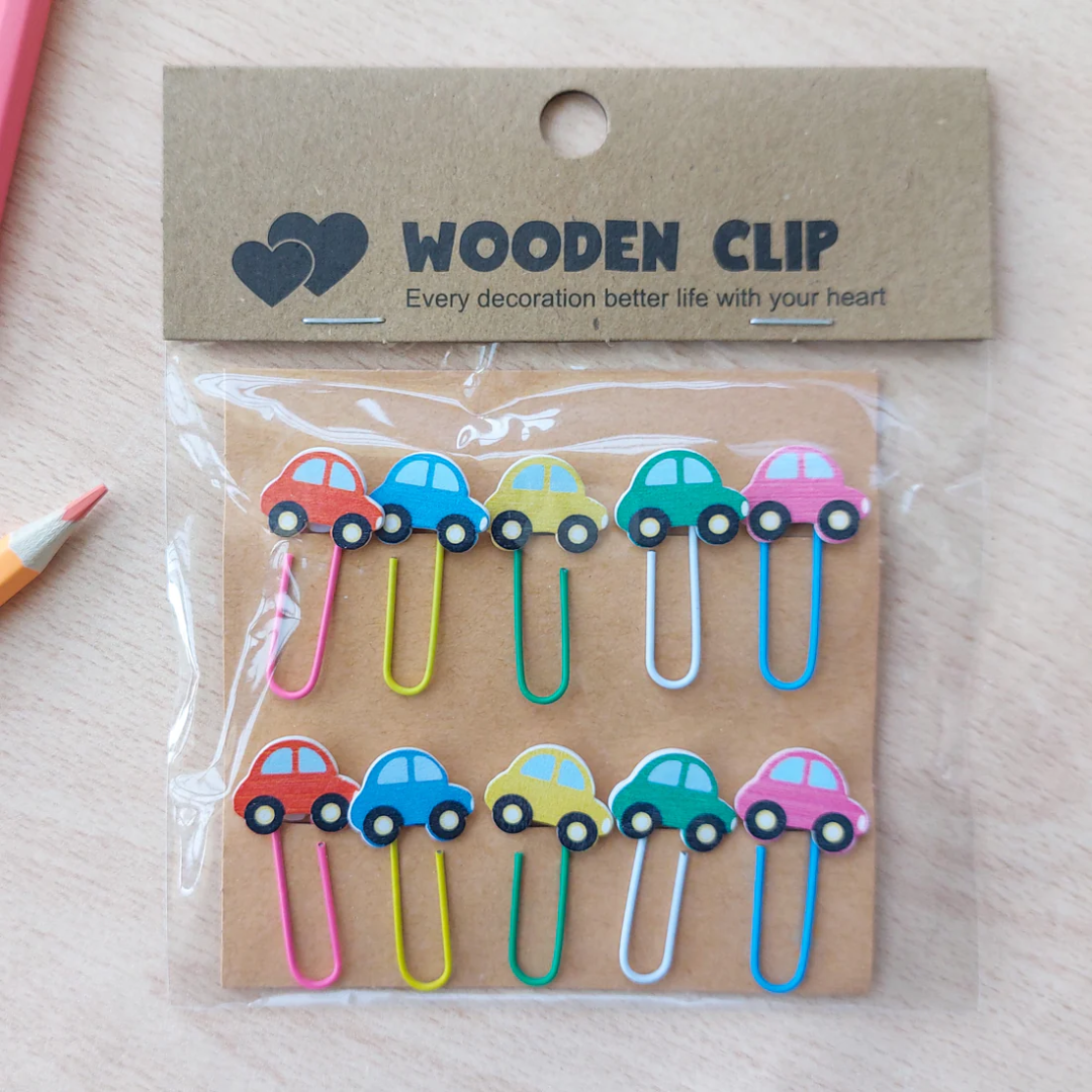 Colorful Wooden Paper Clip