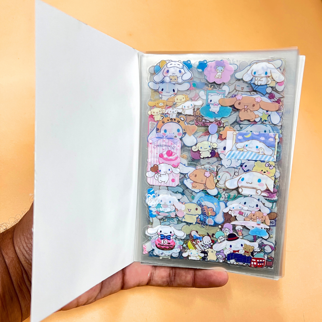 Sanrio Stickers Book 20 Sheets Cute Cartoon Pet Stickers Set