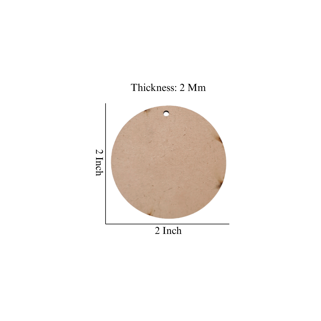 Mdf With Hole, 2 Inch
