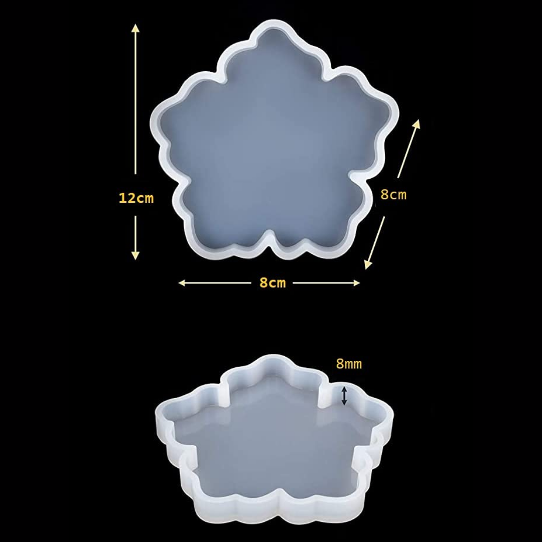 Flower Shape Coaster Mould, Pack of 1