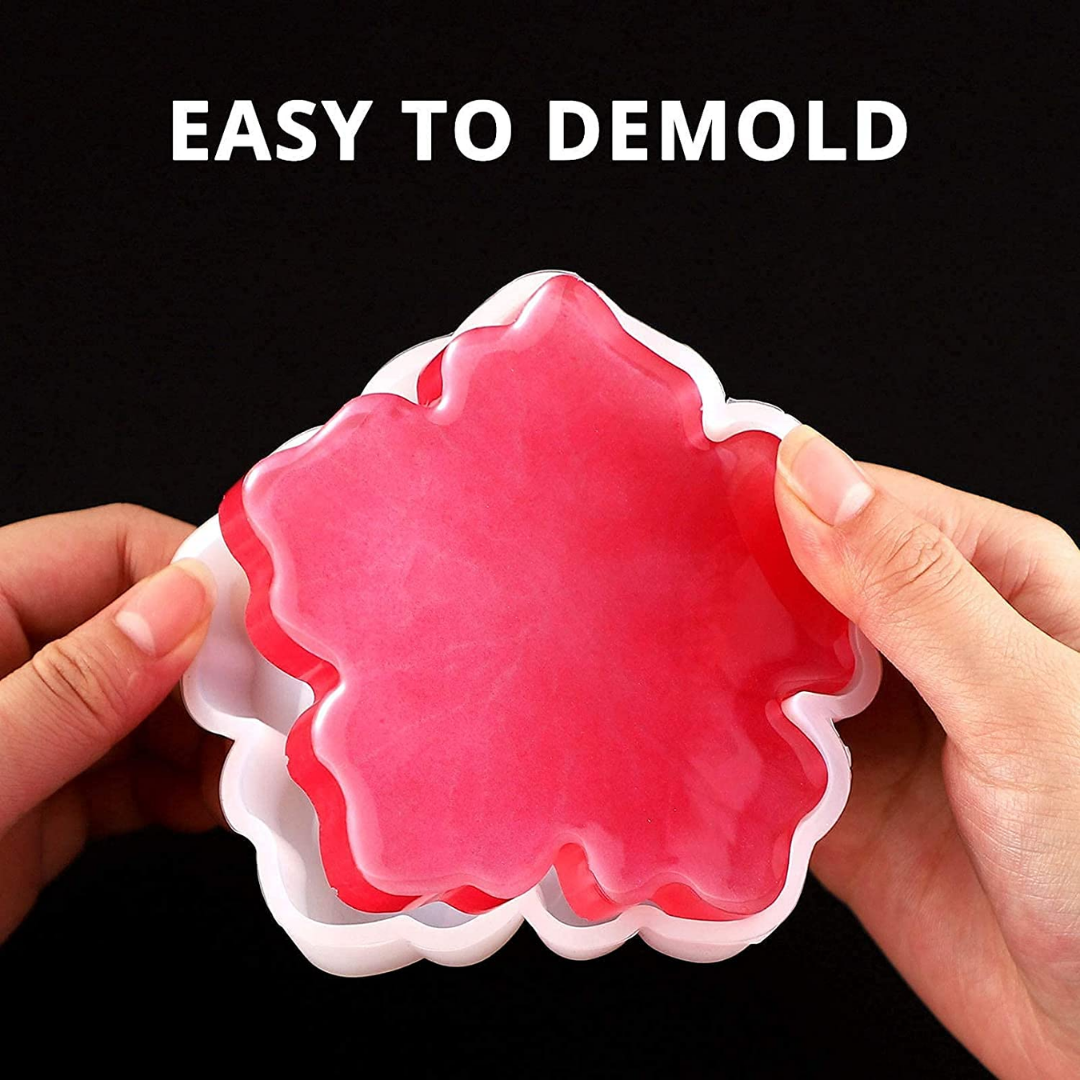 Flower Shape Coaster Mould, Pack of 1