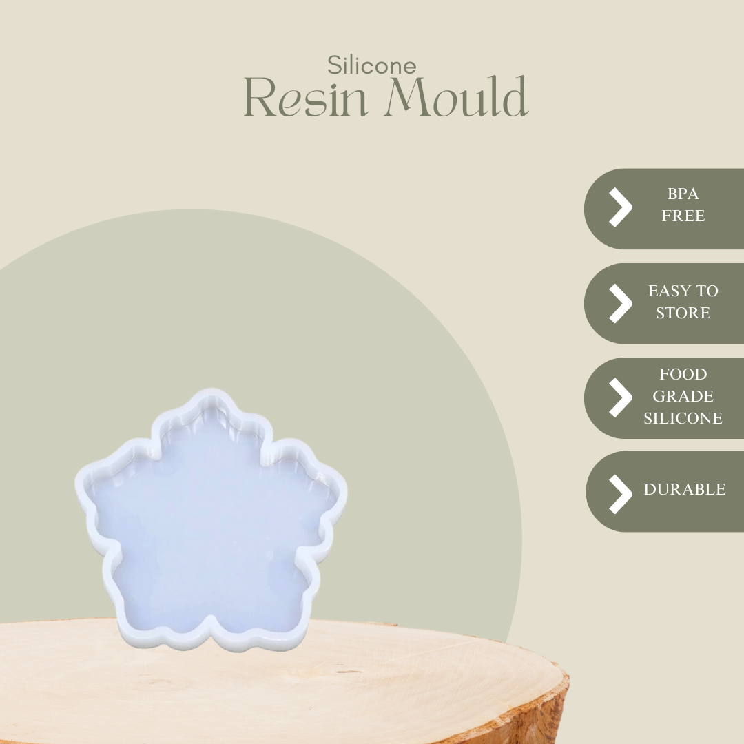 Flower Shape Coaster Mould, Pack of 1