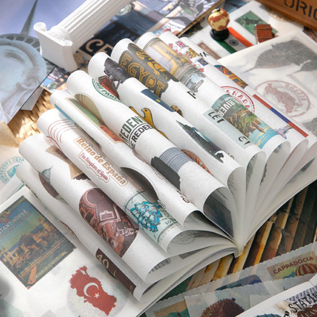 Journal Stickers Scrapbook Paper Kit