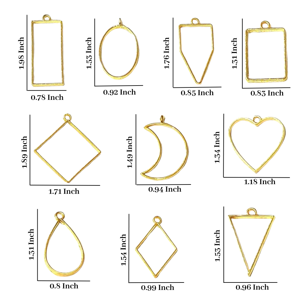 Open Bezel (10 Pcs, Gold)