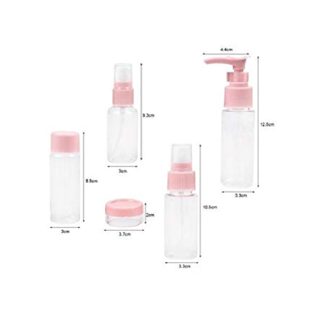 7 Pc Travel Bottle Kit