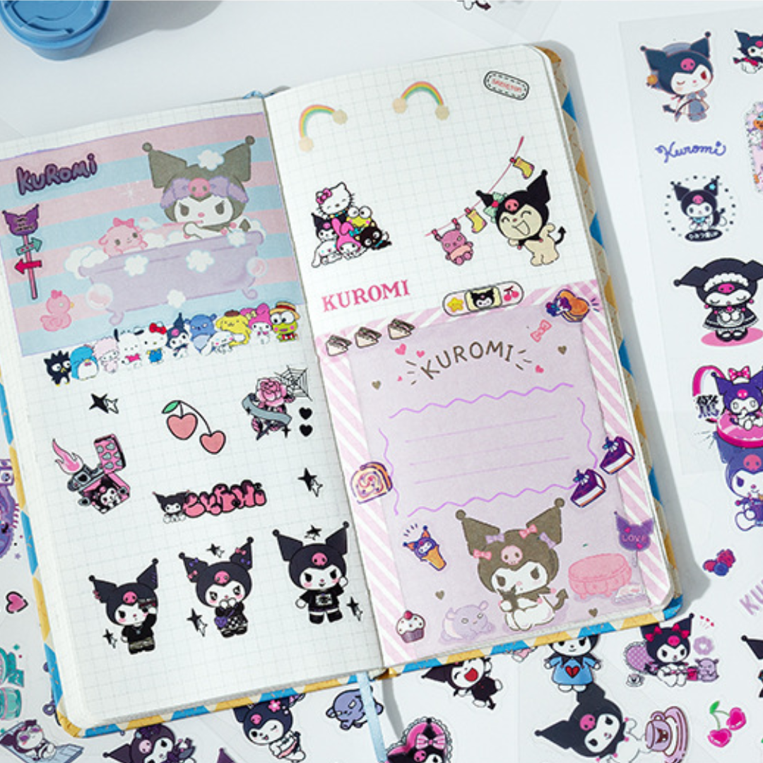 Sanrio Stickers Book 20 Sheets Cute Cartoon Pet Stickers Set