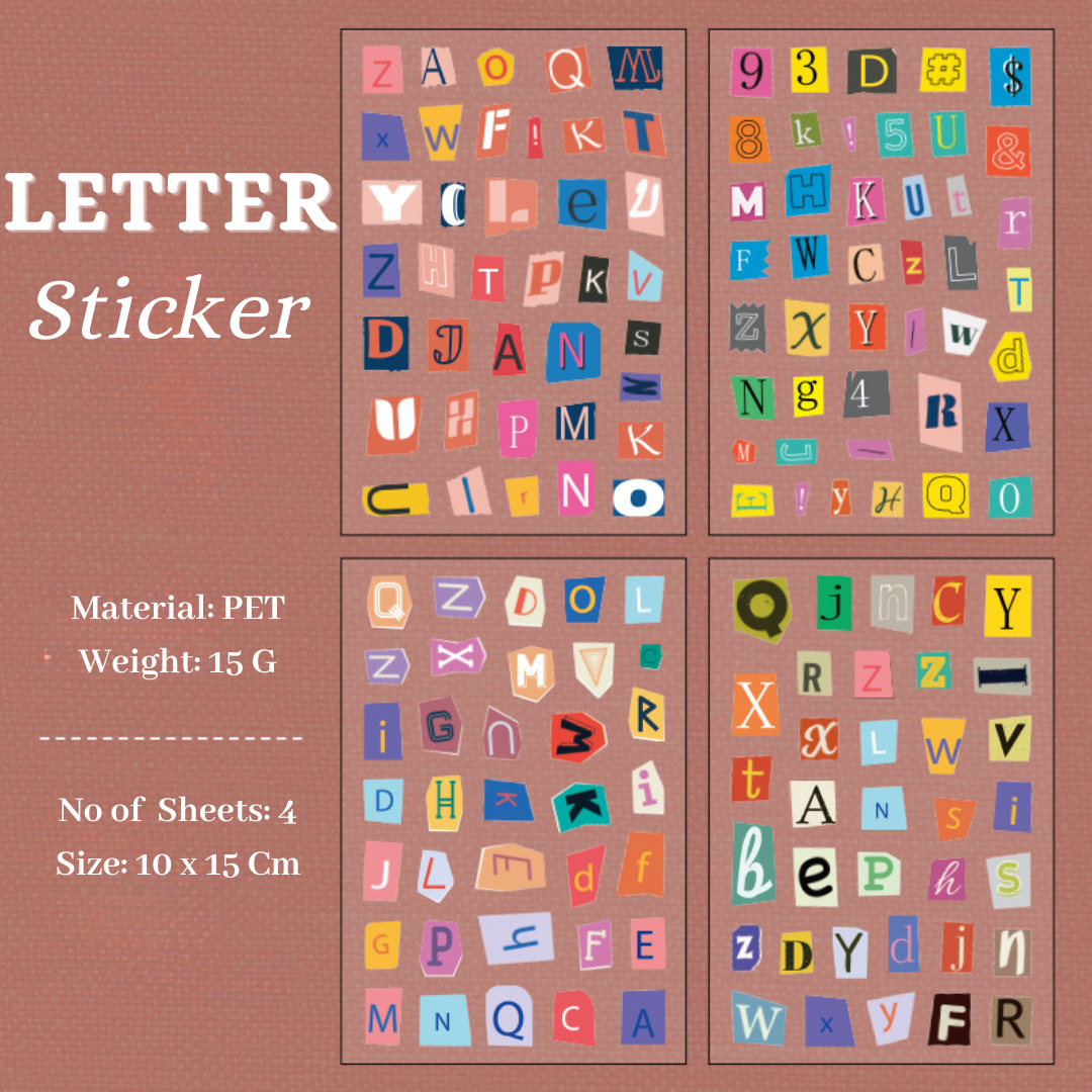 Word, Quotes Sticker 4 Sheet