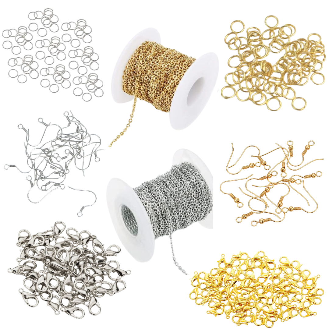 DIY Jewelry Making Materials Kit, Chain for Resin Jewellery Making