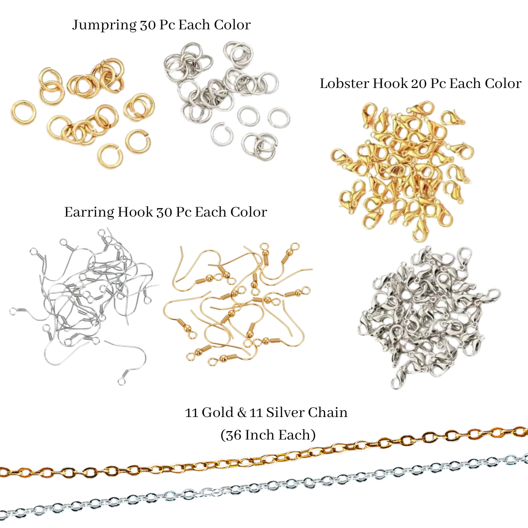 DIY Jewelry Making Materials Kit, Chain for Resin Jewellery Making