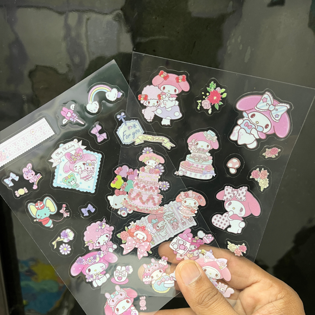 Sanrio Stickers Book 20 Sheets Cute Cartoon Pet Stickers Set