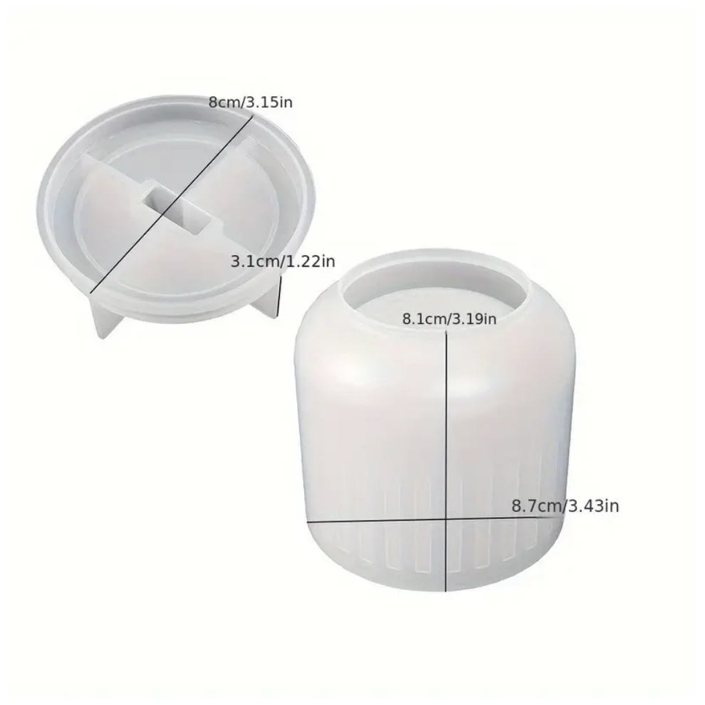 Jar Mould, Planter Mould, Stripe No 8