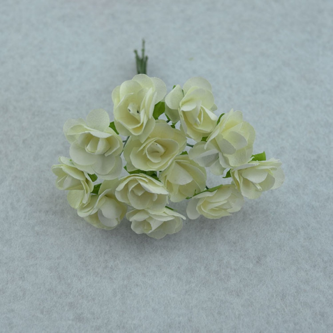 Artificial Rose Paper Flower - Off White