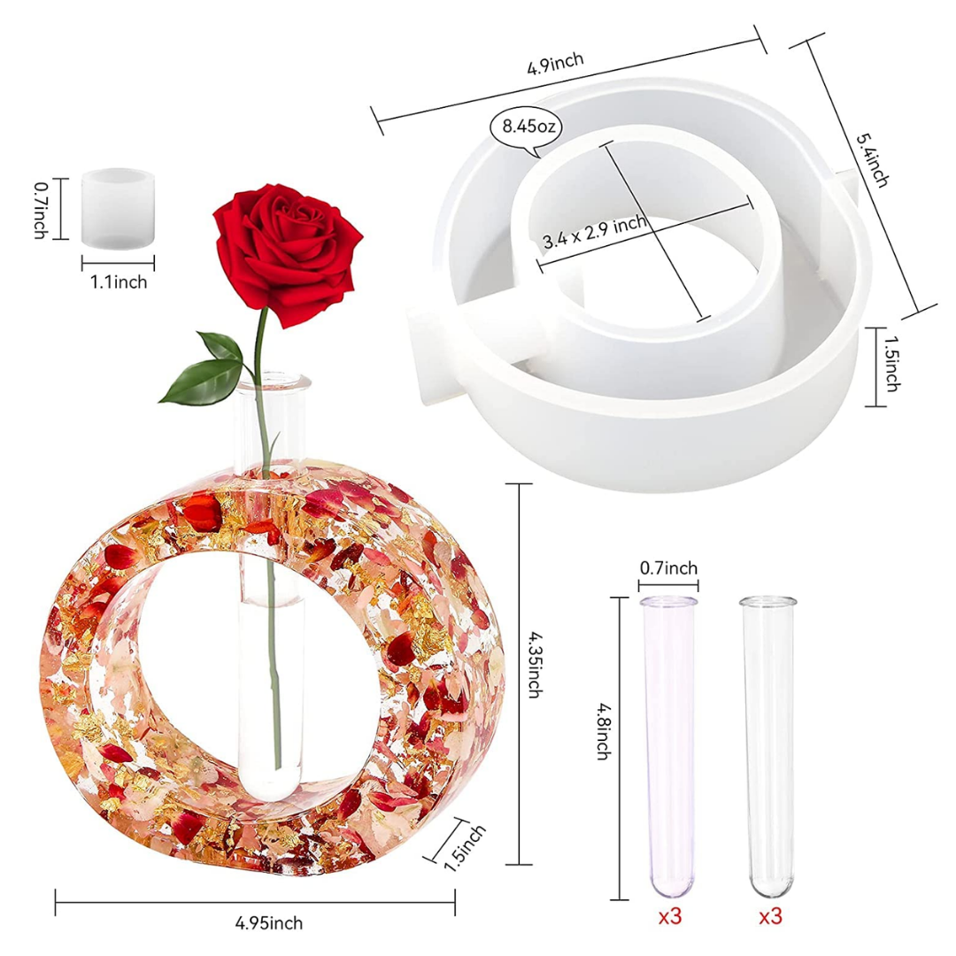 Resin Vase Mould with Test-Tube