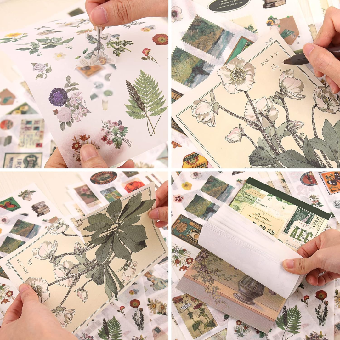 Journal Stickers Scrapbook Paper Kit