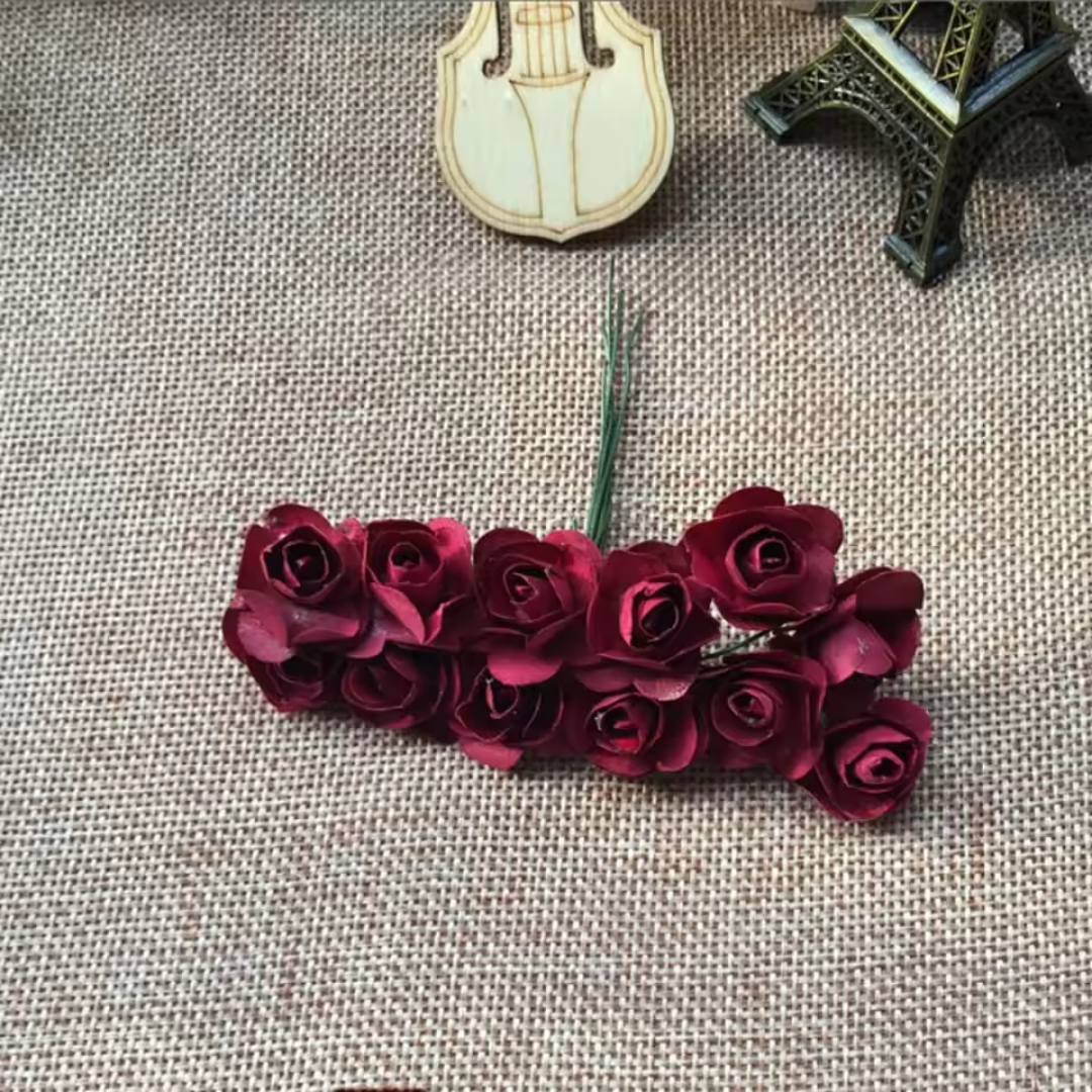 Artificial Rose Paper Flower - Rose Pink