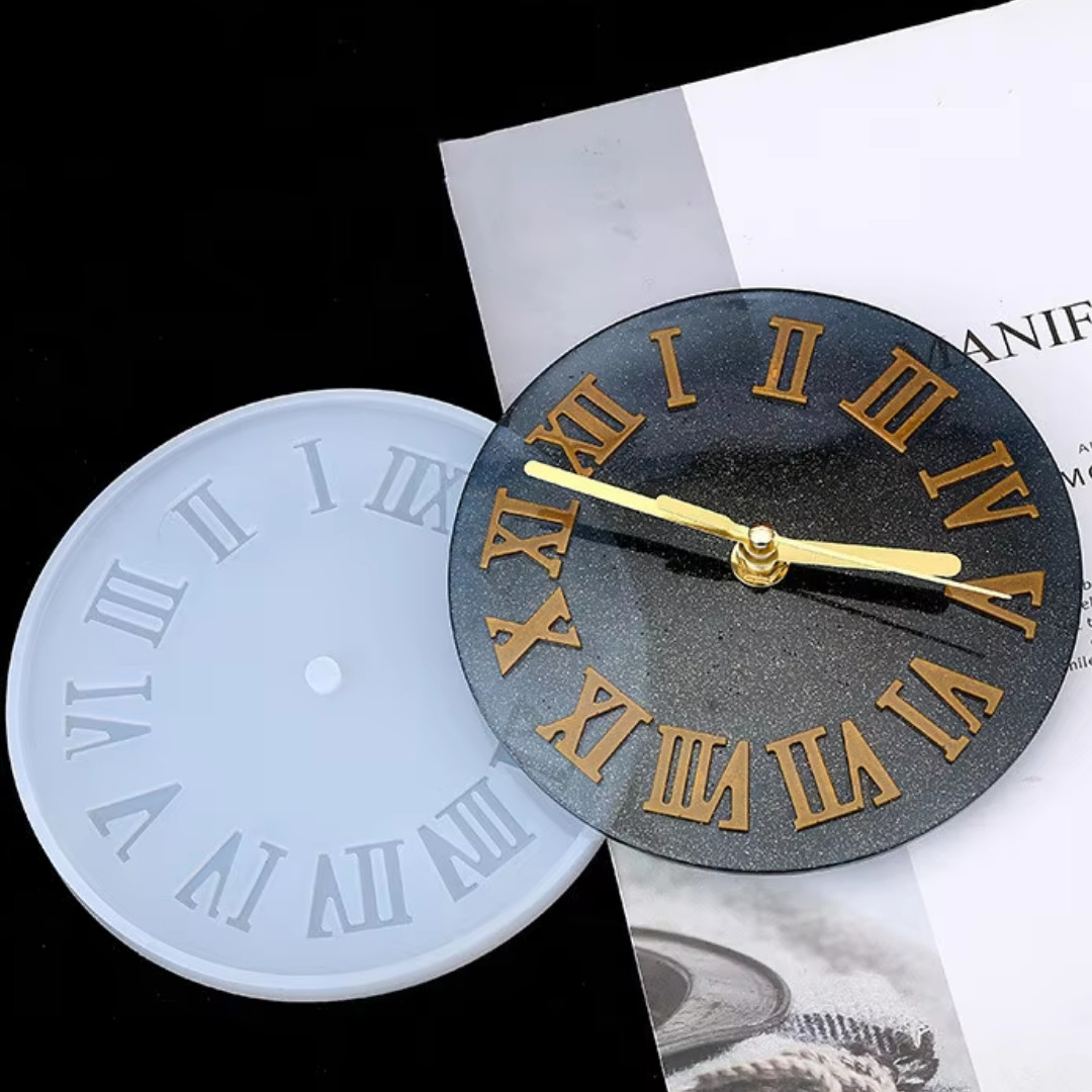 Transparent Silicone Clock Mould, 12 Inch
