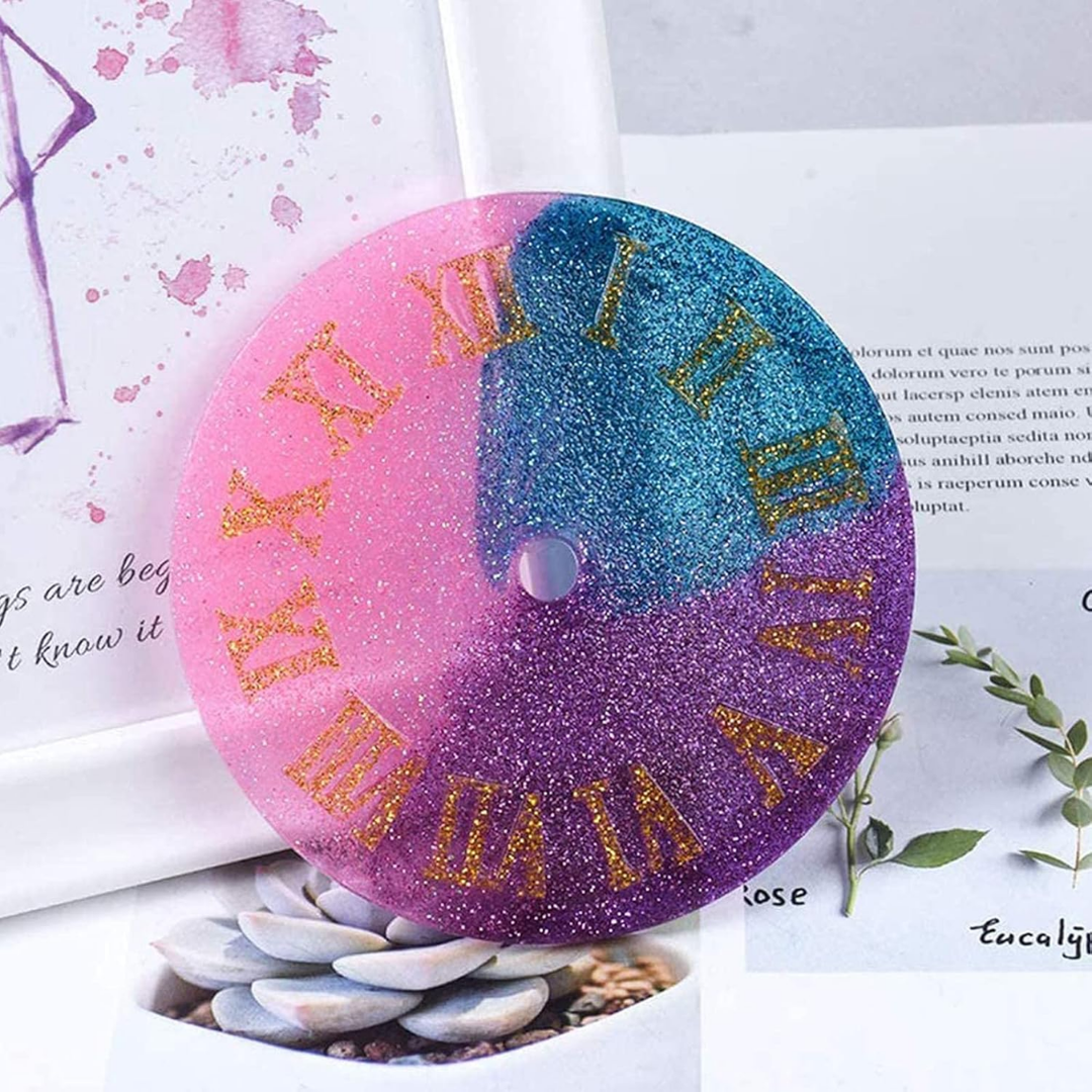 Transparent Silicone Clock Mould, 12 Inch