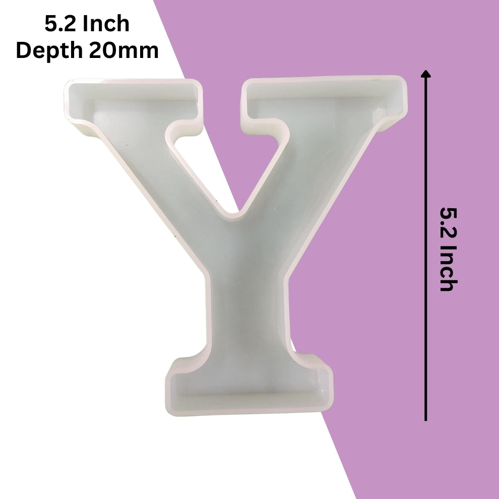 Silicone Alphabet Mould 5.2 Inch