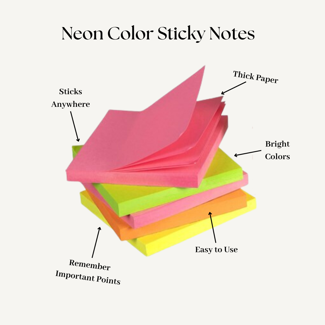 Sticky Notes Pad Pack of 5