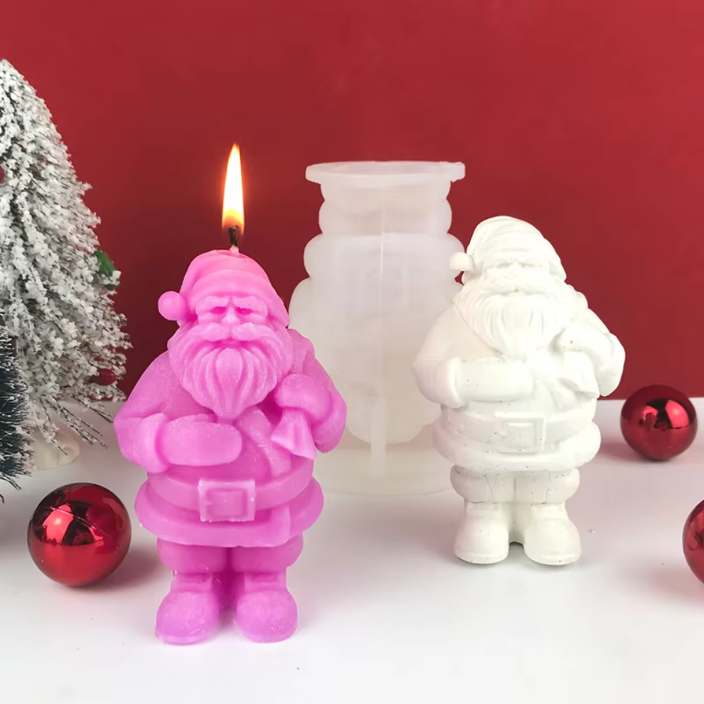Silicone Candle Mould - Santa Claus