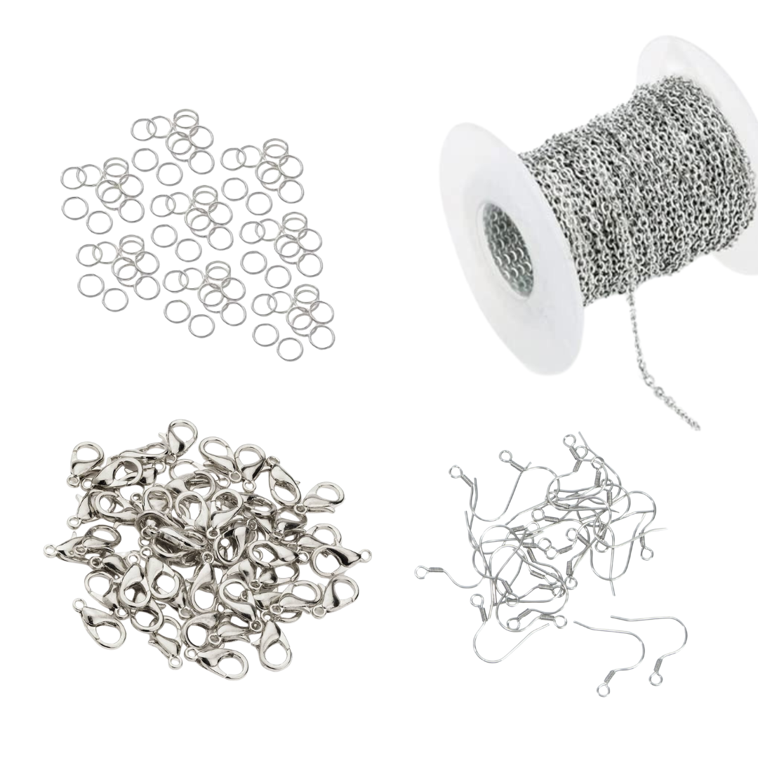 DIY Jewelry Making Materials Kit, Chain for Resin Jewellery Making