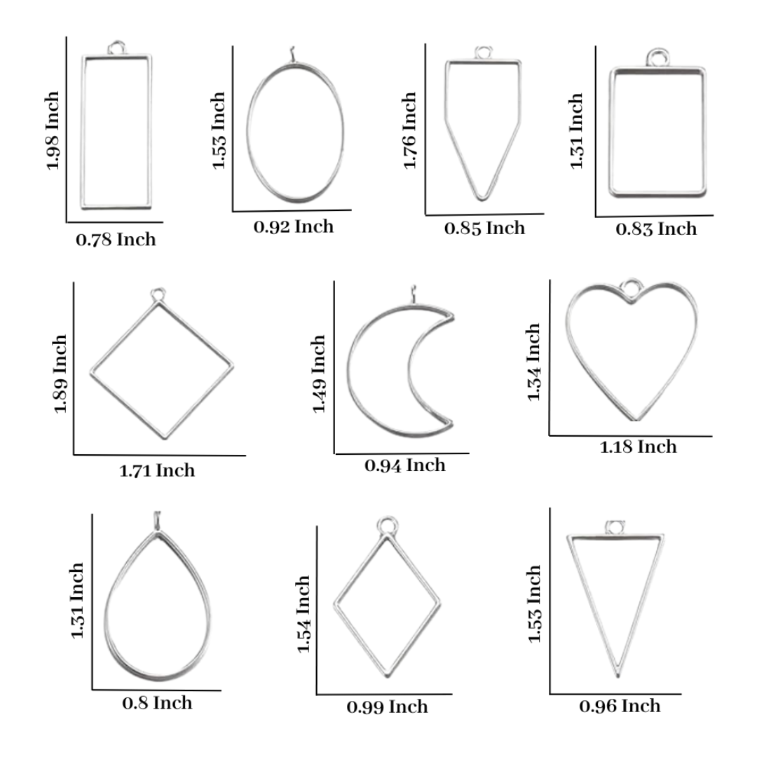 Uv Resin Kit, Bezel Jewellery Making Kit, 120 Items