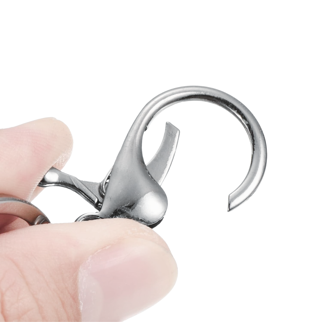 12 Pc Keychain Ring with Lobster Claw Clasp